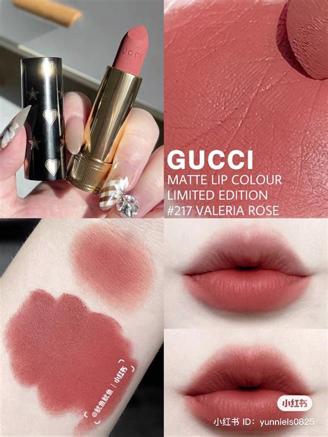 gucci valeria rose lip|Gucci 217 valeria rose.